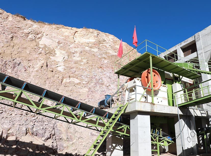 湖南張家界碎石生產線現(xiàn)場