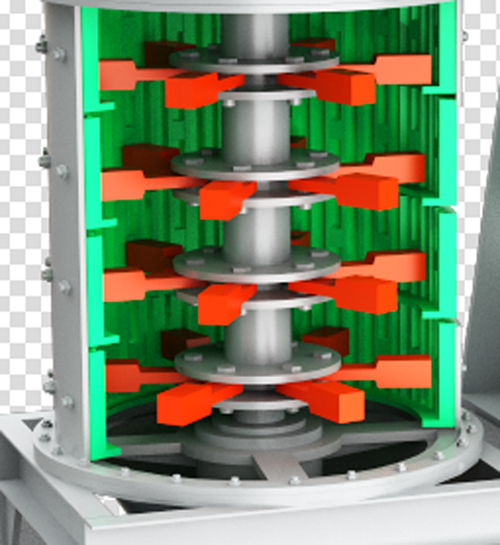 復(fù)合式破碎機結(jié)構(gòu)圖 復(fù)合式破碎機結(jié)構(gòu)圖