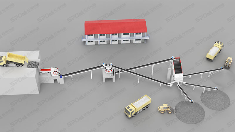 圓錐破在生產(chǎn)線中的位置 圓錐破在生產(chǎn)線中的位置