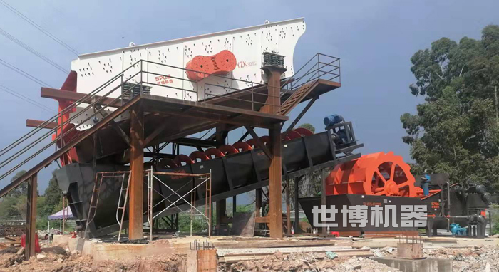 洗砂機安裝現(xiàn)場 洗砂機安裝現(xiàn)場